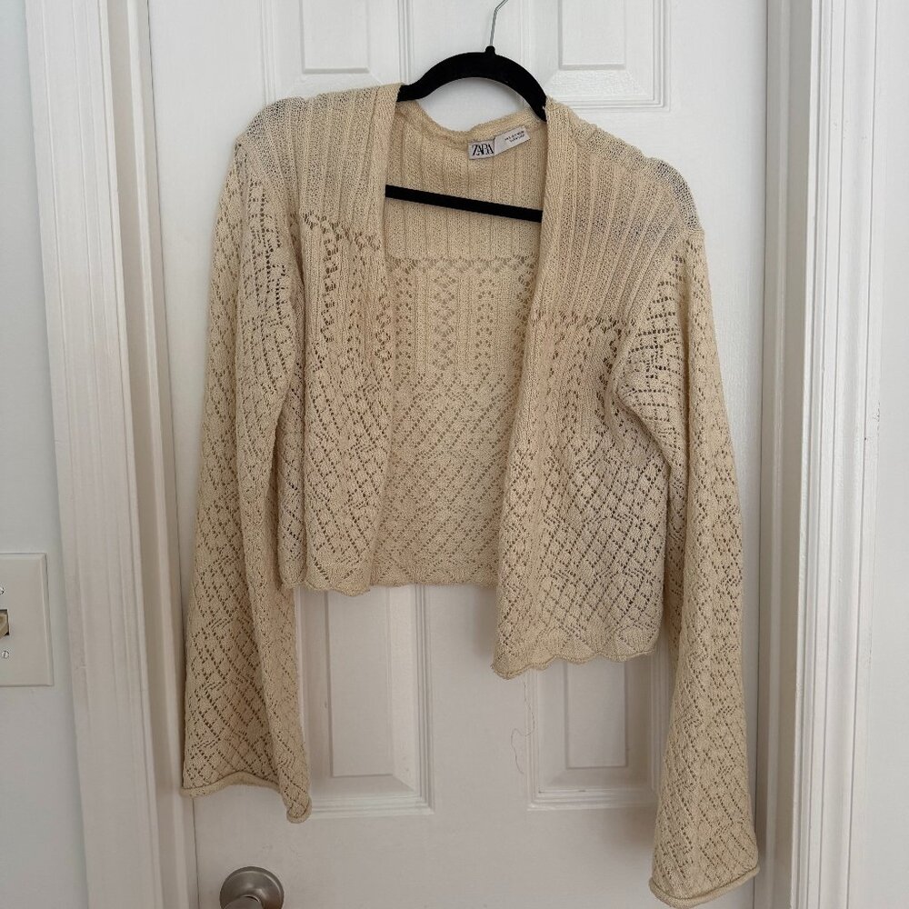 Zara Cream cardigan, S